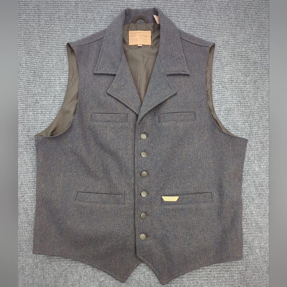 Powder River Outfitters Wool Blend Western Vest XXL, Outdoor, Country